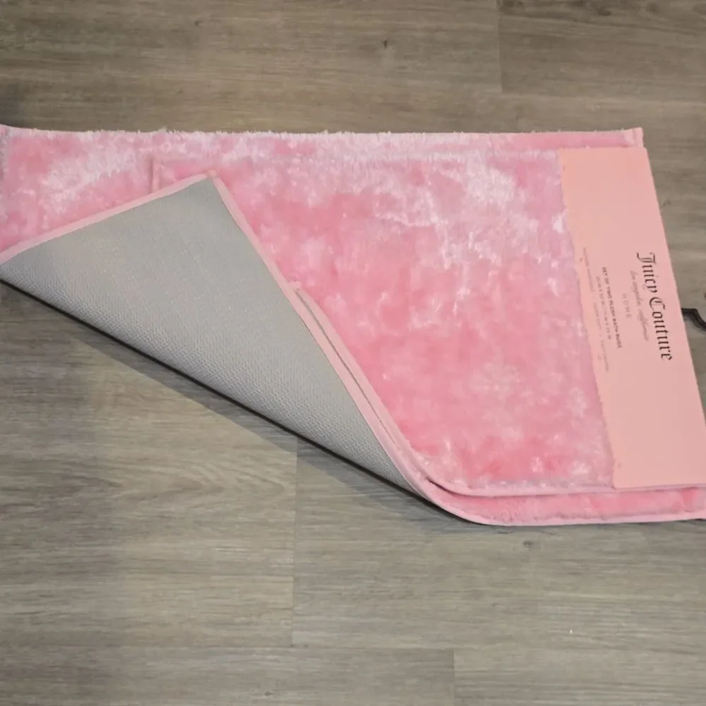 Juicy Couture Home Set Of‎ 2 Plush Bath Rugs- Pink